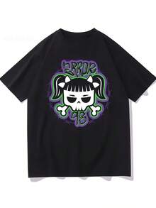 Printed T-Shirt With A Singer Theme, Soft And Pleasant To The Touch, A Gift For Fans, Suitable For Both Men And Women, Summer T-Shirt. - 黑色 - 查看 1