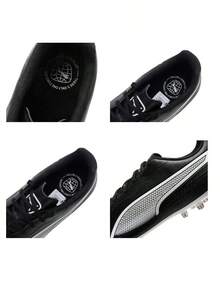 Puma 男款足球鞋 KING MATCH MG 人造草皮比賽訓練鞋 短釘低筒性能運動鞋 107572-01 - 黑色-彪馬白 - 查看 9