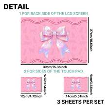 1 Set 15.3*10.6 Inch Laptop Shell Decorative Sticker Suitable For HP Apple Compaq/Apple//HP///15.6 Inch-16 Inch And Below All Series Laptop Printed Pattern DIY Residue-Free Scratch-Resistant Protective Sticker (Includes 2 Wrist Rest Stickers) - View 9