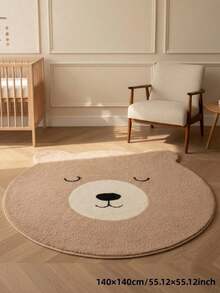1pc Summer New Brown Bear Shaped Rug, Soft And Absorbent, Decorative Rug, Bedroom Decor, Small Rug, Carpet, Home Decor, Living Room Rug, Living Room Small Rug, Bedroom Rug, Living Room Home Decor, Outdoor Rug, Washable Rug - Multicolor - View 16