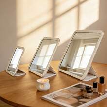 1pc Foldable Makeup Mirror, Adjustable Mini Desktop Mirror, Classic Handheld Mirror, Pocket Mirror, Travel Portable Mirror, Birthday Gift For Women Friends, Holiday Gift, Christmas Gift, Back To School Essential, Unisex - Multicolor - View 9