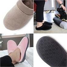 Isotoner Womens Terry And Satin Slip On Cushioned Slipper With Memory Foam For Indoor/Outdoor Comfort - 1Stone - View 3