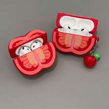 3D Tomato Shaped Bluetooth Earphone Protective Case, Soft And Clear Touch, High Tomato Recognition, Full Coverage Design Anti-Drop And Anti-Scratch, Suitable For Daily Commute And Dating, Compatible With Apple 2/3/4 Generation Pro/Pro 2 Earphone Protective Cover With Free Accessories - View 3