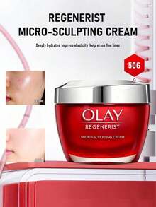 Olay Regenerist 微雕塑顏霜 50g / 1.7 Oz | 含氨基胜肽與玻尿酸的抗老保濕霜 | 緊緻、提拉並補充肌膚，煥發年輕光采 | 減少皺紋與細紋外觀 - 50克 - 查看 5