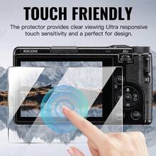 3pcs Tempered Glass Camera Screen Protector, Compatible With Ricoh GR3 HDF/GR3X HDF/Gr3/Gr3iii/Gr3x/GRiiiX | 9H Hardness, HD, Transparent, Anti-Scratch, Anti-Fingerprint, Bubble-Free - View 4