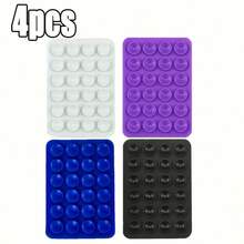 4pcs Silicone Grip Phone Holder Set, Compatible With All Phones: Adhesive Phone Grip For Selfie And Video, Suitable For Shower And Wall Mount Holder, Gift For Friends, Halloween Gift - Multicolor - View 27