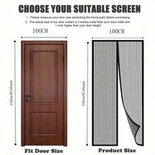 Heavy Duty Magnetic Screen Door - Automatic Sealing Hands-Free Mosquito Net, Pet & Child Friendly, Easy Magnetic Strip Installation, Durable Nylon Material, Bohemian Style, Hand Wash Only, Insect Proof Screen Door | Mesh Divider Door | Durable Nylon Mesh - A - View 15