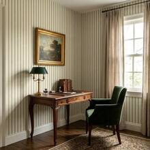 1 Roll Minimalist Fresh Theme Striped Texture Wallpaper, Exquisite Interior Decoration Film, Suitable For Living Room And Bedroom Decoration Wallpaper, Various Room Wall Decoration Wallpaper, Cabinet Wall Renovation, Easy To Install, Handmade Craft Film - Multicolor - View 3