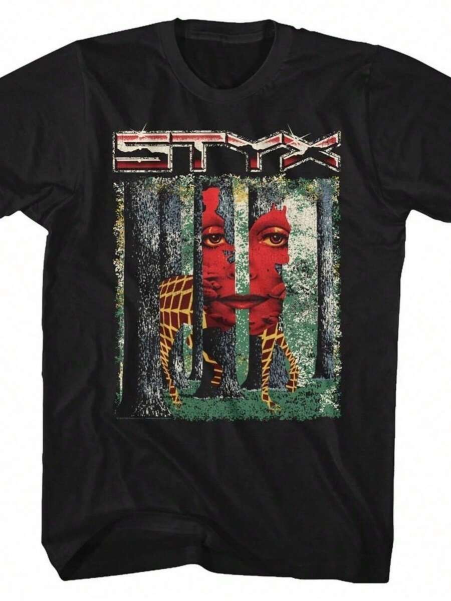 Styx - The Great Illusion - Short Sleeve - Adult - T-Shirt - 黑色 - 查看 1