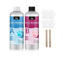 16盎司/32盎司液态软硅胶套装 - 1:1比例AB型,超柔软,无气泡,快速固化材料,适用于模具制作、原型制作和工业铸造 - DIY工艺用品,工艺用品 | 软硅胶套装 | 快速固化材料,硅胶模具 - A - 查看 13