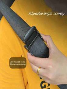2pcs Universal Car Seat Belt Clips, Anti-Slip Seat Belt Buckle, Easy Clip-On Fixing Clip, Strong Car Seat Belt Fixing Clip - A - View 5