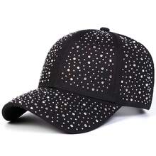 1pc Women's Rhinestone Baseball Cap Street Fashion Casual Hat Spring Autumn Travel Beach Vacation - Multicolor - View 10