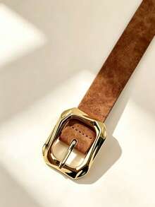 APLCSEY 2pcs/1pc Women's Belt Suitable For Daily Wear - Camel - View 8