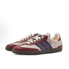 Adidas Originals X Notitle SAMBA OG Retro Style Comfortable And Versatile Low-Top Sneakers Unisex In Beige, Red, And Blue - 米紅藍 - 查看 3