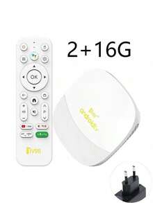 Q96 OHP TV98 ATV Max 安卓 14 电视盒，全志 H313 芯片，支持 WiFi 6、4G/5G、蓝牙、8K、4K AV1 全高清智能媒体播放器，具备语音控制和手机屏幕镜像功能，适合家庭使用 - 白色 - 查看 14