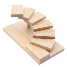 Pine Wood 7-Step Staircase Sushi Display Stand, Food Serving Tray, Dessert Display Rack, Tabletop Appetizer Holder For Restaurant Wedding Party - View 10