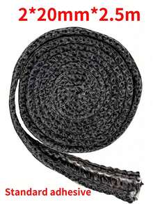 2 rouleaux de ruban d'étanchéité en fibre de verre haute température, pour l'étanchéité des cheminées et des fenêtres, ruban de remplacement pour poêles et cheminées, ruban d'étanchéité plat en fibre de verre résistant à la chaleur, ruban d'étanchéité plat autoadhésif, convient pour les poêles à bois, les poêles à charbon et les fumoirs - Multicolore - Voir 12