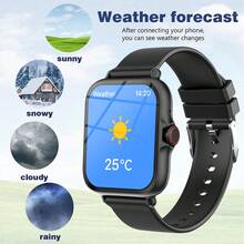 1pc Unisex HD Touch Screen Comfortable Silicone Strap Smart Watch With Message Reminder, Fitness Tracker, Calorie & Distance Tracking, Music Control, Remote Camera, Compatible With Smartphones, World Cup Party Sports Style - 彩色 - 查看 7