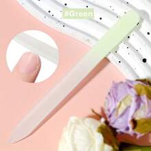 1/6pcs Frosted Glass Nail File - Double-Sided Odorless Repair Tool, Suitable For Natural And Acrylic Nails, Gentle Care, Ergonomic Design, Smooth Grinding Surface, Daily Beauty Tool, Professional Nail Artist - Multicolor - View 12
