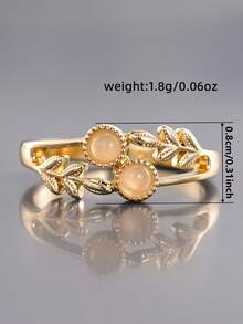 1 buah cincin cantik, cocok untuk wanita, cocok untuk pernikahan, pertunangan, pesta ulang tahun, dan sebagai hadiah Hari Valentine. - 1# - View 8