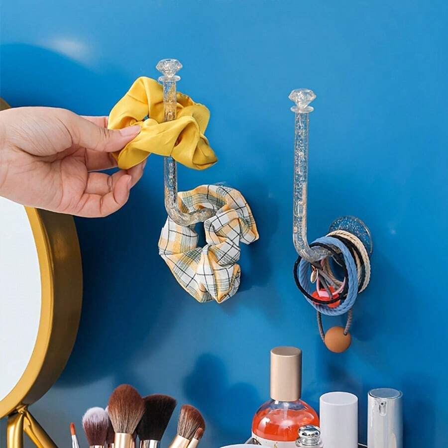 SikeSike 1pc Non Punching Hat Storage Rack, Headband Bracket, Hair Loop Hair Accessory Storage Rack, Used For Storing Hat Headbands, Headbands, Headbands, Headbands, Headbands, Hair Bands, Etc., Suitable For Bathroom, Bedroom, Dormitory, Etc