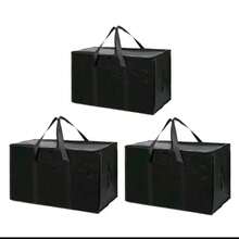 1/3 Paquete de Bolsas de Almacenamiento para Mudanza Extra Grandes y Reforzadas, Asas Reforzadas, Plegables y Planas, Resistentes y Ahorran Espacio, Bolsas de Almacenamiento para Empacar Mudanza, Artículos Esenciales para Dormitorio - Multicolor - Ver 12