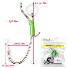 恆家 10入螢光彈簧蝦鉤 高碳鋼海水魚釣鉤 蝦餌鉤 - 彩色 - 查看 16