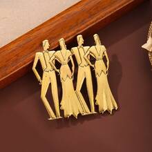 Vintage Style Modern Unisex Dance Brooch, Luxury Multi-Functional Party Set Accessory Pin - RW0307 - View 3