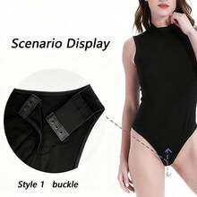 1/3 piezas Extensor de ropa ajustada premium, clips extendedores de longitud de body para un ajuste cómodo para mujeres - Multicolor - Ver 3