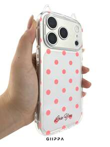 GIIPPA 1pc Transparent Custom Polka Dot Phone Case, Suitable For IPhone 17/16/15/14/13/12/11/Pro Plus Max, Custom Image Phone Case, Custom Name Phone Case, Back To School Gift, Graduation Gift, Vacation Gift, Anniversary Gift, Valentine's Day Gift, Birthday Gift, Wedding Gift - Multicolor - View 7