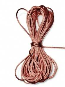Silk Thread Satin Cord 2mm - 5 Meters Various Colors - Pink Nude - View 4