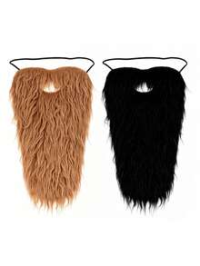 1pc/2pcs Long Natural-Looking Beard Mask, Great For Halloween, Christmas Costume Party Makeup, Cosplay - Multicolor - View 20