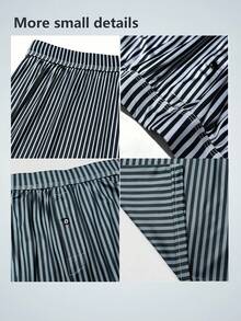 3pcs Men's Underwear, Polyester Fabric, Long Leg Style, Button Fly, Suitable For Daily Wear And Vacation - Multicolor - View 4