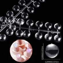 120Pcs Dot Color Chart Transparent Color Nail Polish Color Display Board Nail Polish Bottle Color Chart Color Display Chart For Photography - Clear - View 2
