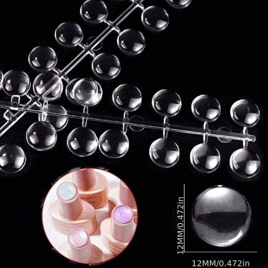120Pcs Dot Color Chart Transparent Color Nail Polish Color Display Board Nail Polish Bottle Color Chart Color Display Chart For Photography