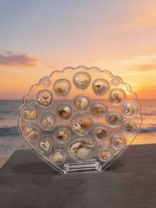 Acrylic Shell Display Box/Storage Box-High Transparency Strong Magnetic Design, Suitable For Storing Starfish, Shells, Earrings, Jewelry And Holiday Decorations. Combines Home Decor, Travel Essential And Graduation Gift Functions, Specially Designed For Micro Landscapes, Ideal Choice For Beach Travel Souvenirs. - Multicolor - View 7