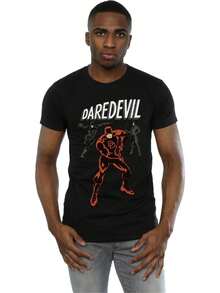 Camiseta de Hombre de  con Diseño de Daredevil - Negro - Ver 2