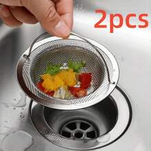 Large Stainless Steel Sink Strainer, Suitable For Most Kitchen Sinks, Bathroom Basins, And Balcony Drains - Multicolor - View 13
