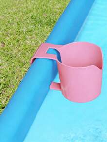 Poolside Cup Holder, Plastic Beverage Rack, Suitable For Swimming Pools, Fashionable Ground Pool Drink Holder For Summer Parties, Fits Most Frame Pools, Includes Multiple Components - Pool Accessories - Multiple Styles - View 2