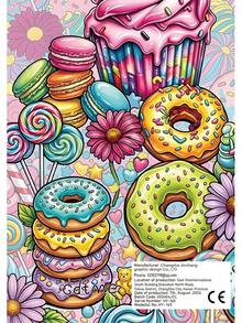 Sweet Nothing: Gambar-Gambar Makanan Penutup yang Lezat, Buku Mewarnai untuk Remaja, Latihan Kreativitas, Relaksasi, Hadiah untuk Pecinta Makanan, Pesta Ulang Tahun, Hadiah Kembali ke Sekolah, A4. - Grafiti yang Indah - View 6