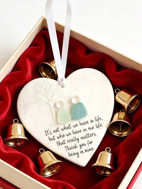 1pc 2D Heart-Shaped Acrylic Friendship Decoration Valentine's Day Ornament - Eternal Love's Heart Keepsake - Valentine's Day Pendant, Acrylic Artwork, The Perfect Gift For Your Loved One/Valentine's Day/Wedding/Valentine Day/Valentines