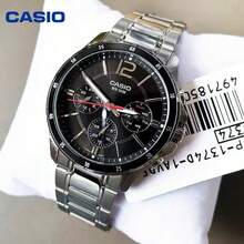 Casio 3-Eye Business Watch For Men, Waterproof Stainless Steel Quartz Wristwatch, Multi-Color Versatile Commute Watch - one-size - View 13