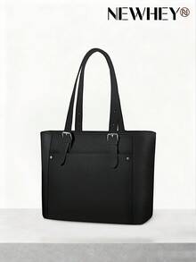 NEWHEY Tote Bags For Women With Zipper PU Leather Work Tote Bags Large Capacity Tote Bag Shoulder Purse Bag For College Work Travel - Multicolor - View 9
