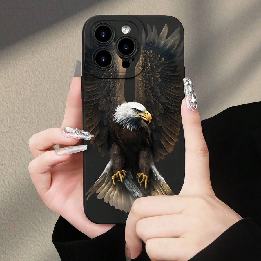 Falcon Portrait Pattern Phone Case, Suitable As Birthday And Christmas Gift For Couples, Women, Daughters, Boyfriends, Girlfriends, And Teenage Girls - Multicolor - View 1