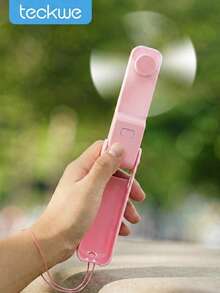 Teckwe Foldable Mini Handheld Fan, Rechargeable Portable Pocket Fan With Stand, USB Personal Fan For Travel & Daily Use - Handheld - View 1
