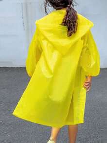 DeTODO Portable Waterproof Raincoat For Kids, Super Practical, Unisex And One Size - 薑色 - 查看 6