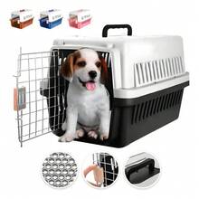 Portable Pet Carrier Cage For Dogs, Cats, Rabbits - Black - View 9