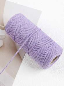 2mm 100M Colorful Macrame Cord Handmade Crafts DIY Beige Twisted Cord Twine Rope String Home Textile Two Strand Weaving Decor, Rope, Macrame Yarn For Wall Hangings, Plant Hangers, Crafts, DIY Decorating Projects - Multiple Styles - View 12