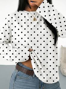 Top casual para mujer SDNGED, tela acanalada con bloques de color a rayas, para primavera, otoño, vacaciones y streetwear - Multicolor - Ver 7