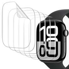 6pcs Transparent Hydrogel Screen Protector Film For Apple Watch 38/40/41/42/44/45/49/46mm, Anti-Scratch Protective Film, Soft Film, Compatible With Watch Ultra/SE/8/7/6/5/4/3/2/1/11/10 - Clear - View 15